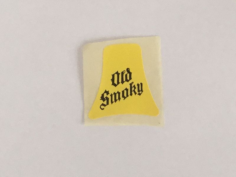 Wilesco Old Smokey Yellow sticker
